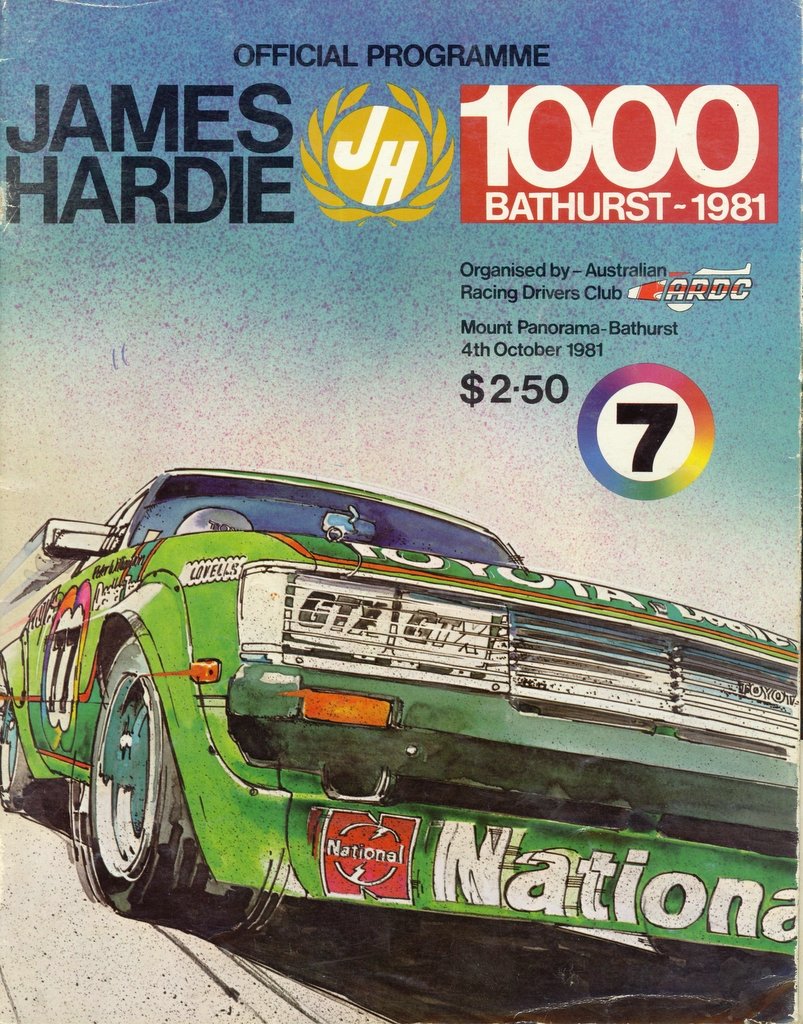 1981 Bathurst 1000 Race Program